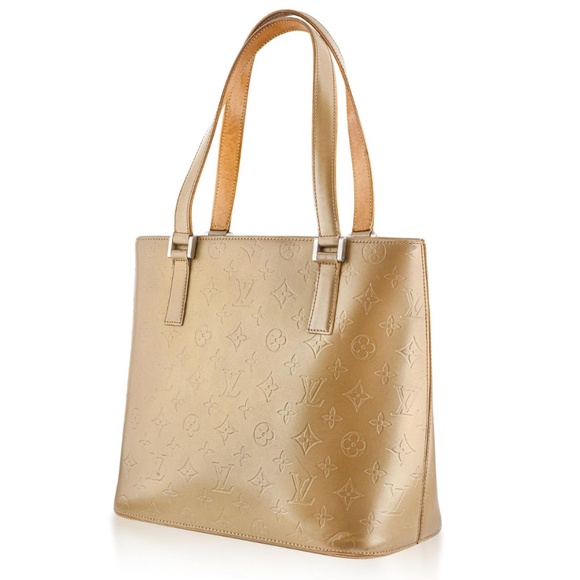 Authentic Louis Vuitton Monogram Matte Stockton Tote Bag-Matte Ambre M55117 - Picture 2 of 16
